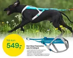 Felleskjøpet Non-Stop Freemotion sele 5.0 blå/grå tilbud