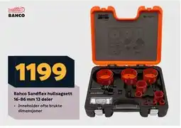 Megaflis Bahco Sandflex hullsagsett 16-86 mm 13 deler tilbud