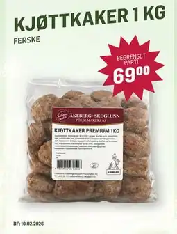 Holdbart KJØTTKAKER 1 KG tilbud