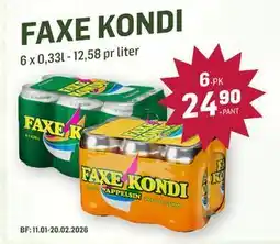 Holdbart FAXE KONDI tilbud