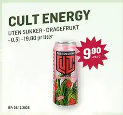 Holdbart CULT ENERGY tilbud