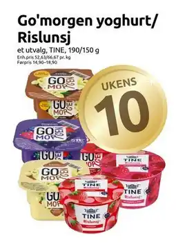 Joker Go'morgen yoghurt/ Rislunsj tilbud