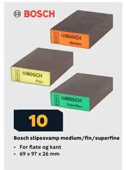Megaflis Bosch slipesvamp medium tilbud