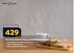 Megaflis BerryAlloc Kitchen Wall Lys Skifer Fiskeben Satin tilbud