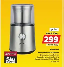 POWER Kaffekvern tilbud