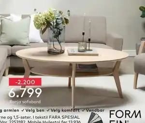 Skeidar Ronja sofabord tilbud