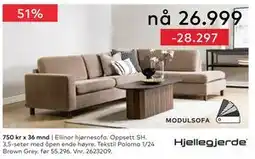 Skeidar Ellinor hjørnesofa tilbud