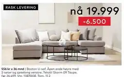 Skeidar Boston U-sof tilbud