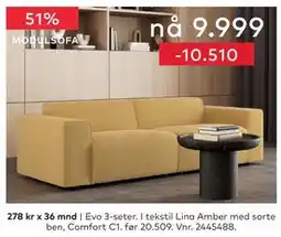 Skeidar Evo 3-seter tilbud