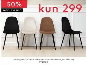 Skeidar Venus spisestol tilbud