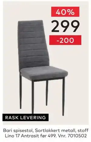 Skeidar Bari spisestol tilbud