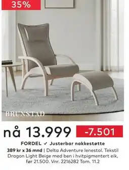 Skeidar Delta Adventure lenestol tilbud