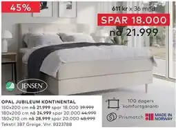 Skeidar OPAL JUBILEUM KONTINENTAL tilbud