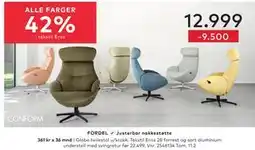 Skeidar Globe hvilestol u/krakk tilbud