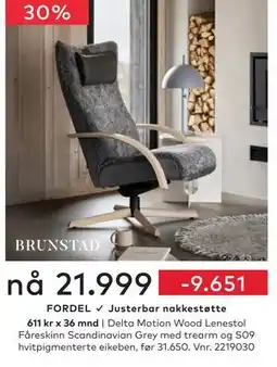 Skeidar Delta Motion Wood Lenestol tilbud