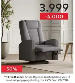 Skeidar Aristo Recliner tilbud
