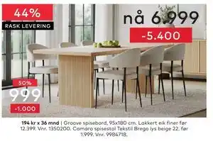 Skeidar Camaro spisestol tilbud