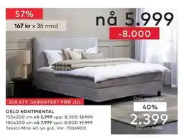 Skeidar Oslo sengegavl tilbud