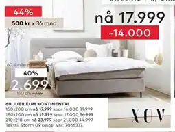 Skeidar 60 Jubileum sengegavl tilbud