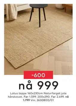 Skeidar Lotus teppe tilbud