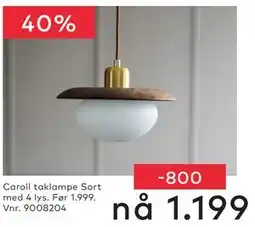 Skeidar Caroll taklampe tilbud