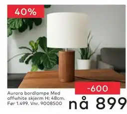 Skeidar Aurora bordlampe tilbud