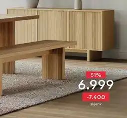 Skeidar Groove skjenk. 3 dører tilbud