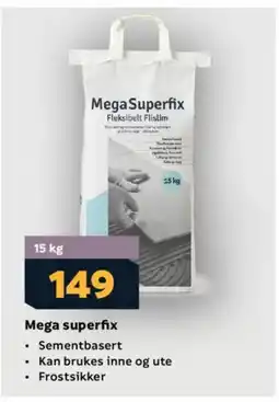 Megaflis Mega superfix tilbud