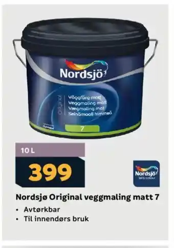 Megaflis Nordsjø Original veggmaling matt 7 tilbud