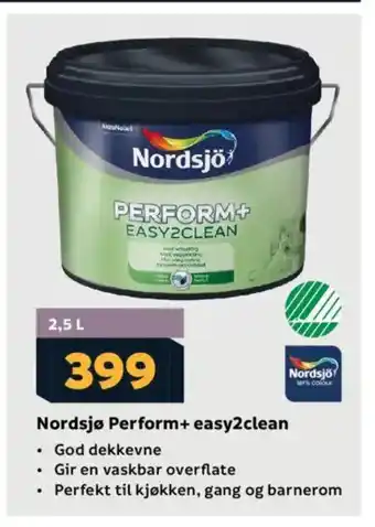 Megaflis Nordsjø Perform+ easy2clean tilbud