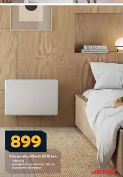 Megaflis Beha panelovn Classic HC 10 hvit tilbud