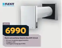 Megaflis Flexit romventilator Roomie One WiFi V2 hvit tilbud