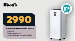 Megaflis Woods avfukter for stue MRD22 tilbud