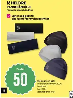 Sport Outlet PANNEBÅND/LUE tilbud