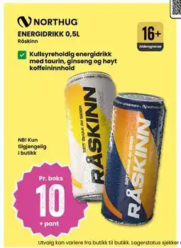 Sport Outlet ENERGIDRIKK 0,5L tilbud