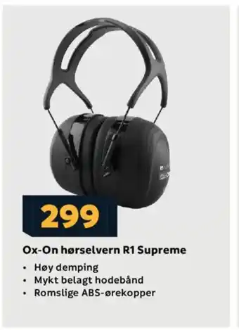 Megaflis Ox-On hørselvern R1 Supreme tilbud