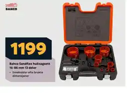 Megaflis Bahco Sandflex hullsagsett 16-86 mm 13 deler tilbud