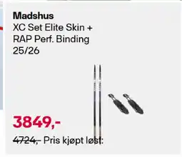 XXL Sport Madshus XC Set Elite Skin + RAP Perf. Binding 25/26 tilbud