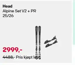 XXL Sport Head Alpine Set V2 + PR 25/26 tilbud