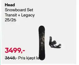 XXL Sport Head Snowboard Set Transit + Legacy 25/26 tilbud