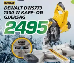 Coop Byggmix DEWALT DWS773 1300 W Kapp- og gjærsag tilbud