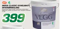 Coop Byggmix Infra Classic 01/helmatt interiørmaling tilbud