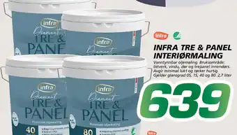 Infra Tre & panel interiørmaling