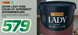 Coop Byggmix Jotun Lady pure color 01/ supermatt interiørmaling tilbud