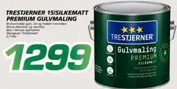 Coop Byggmix Trestjerner 15/silkematt premium gulvmaling tilbud