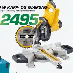 Coop Byggmix DEWALT DWS773 1300 W Kapp- og gjærsag tilbud