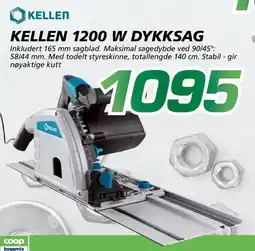 Coop Byggmix KELLEN 1200 W Dykksag tilbud
