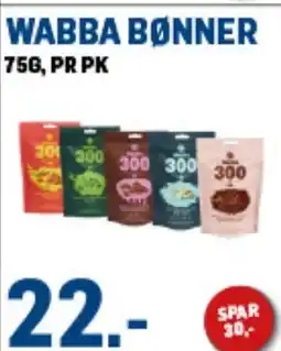 Price Lagerbutikk Wabba bønner tilbud