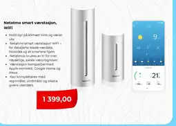 Clas Ohlson Netatmo smart værstasjon, WiFi tilbud