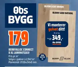 Coop Obs Berryalloc connect 8 XL laminatgulv tilbud